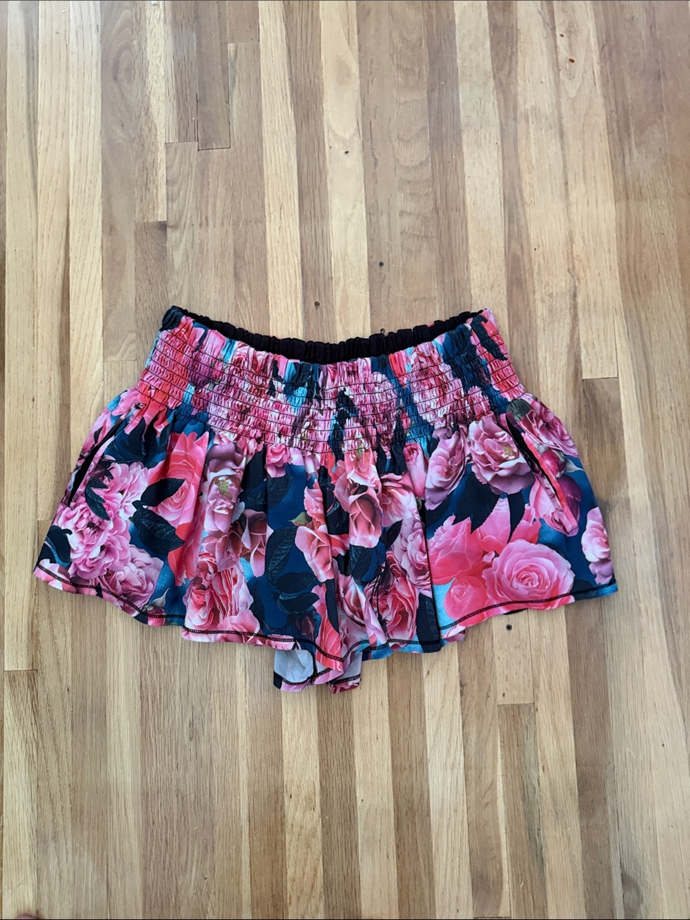 lululemon athletica Pink Floral Athletic Shorts